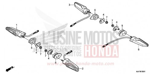 CLIGNOTANT (CRF1000A/CRF1000D) CRF1000DH de 2017